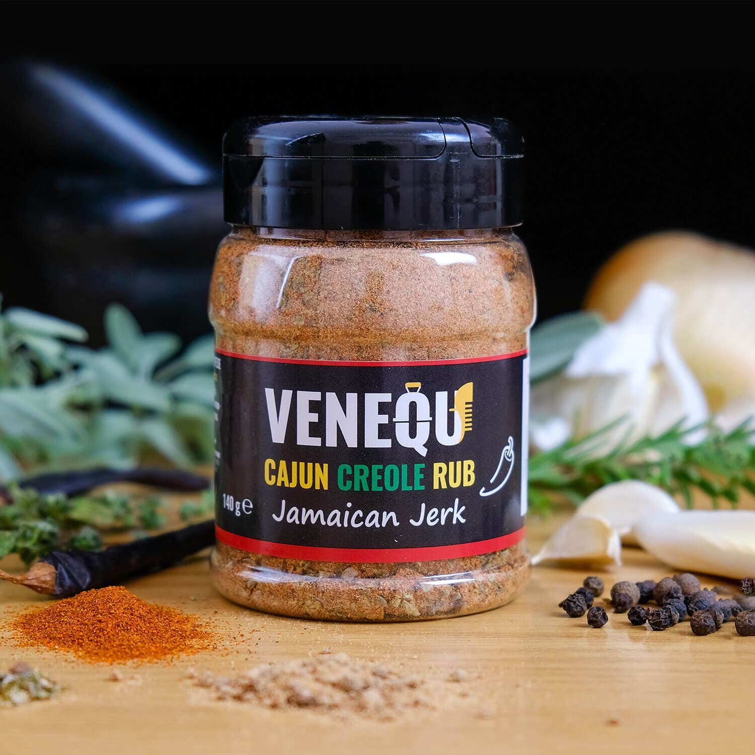 VENEQU CAJUN CREOLE BBQ Rub - Jamaican Jerk Rub - immagine 3