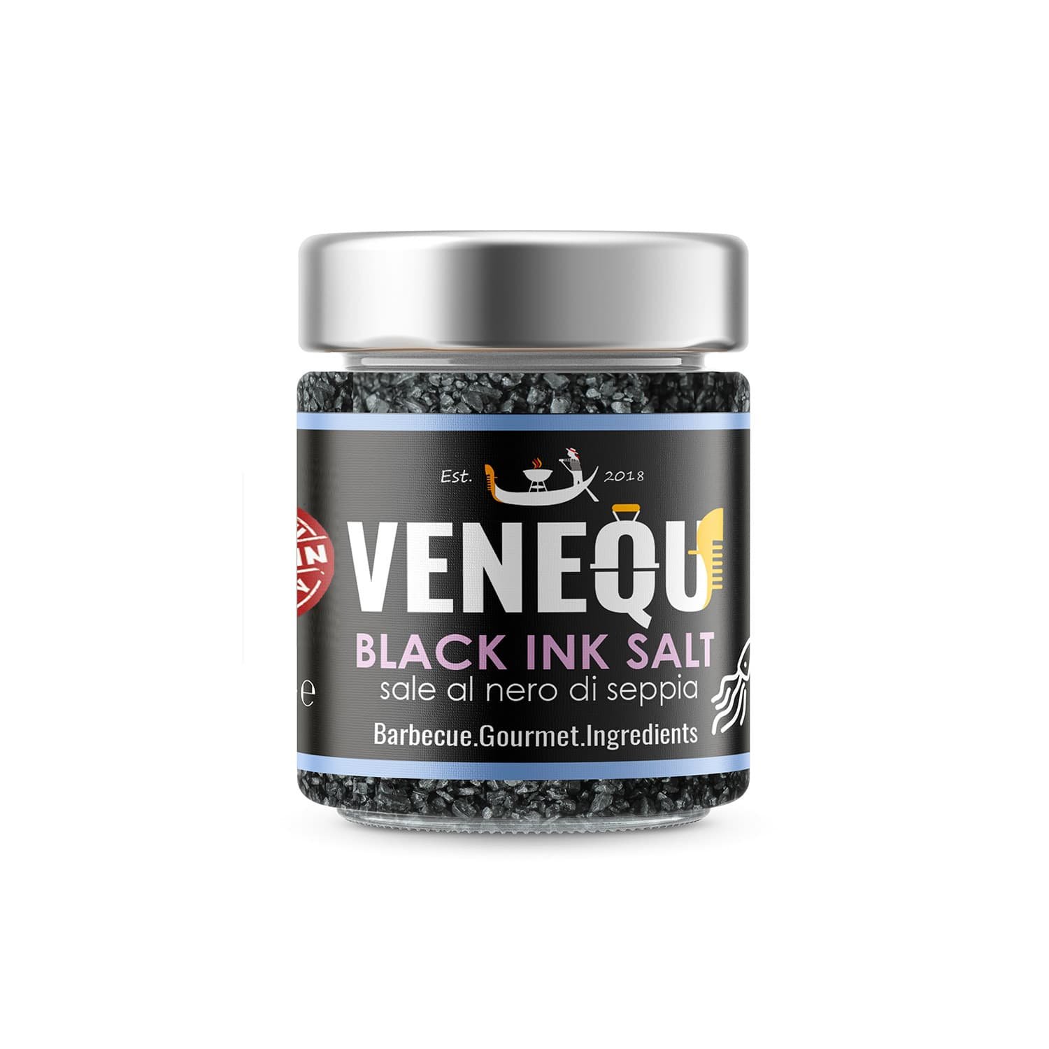 BLACK INK Salt - Sale al nero di seppia| Sale gourmet per barbecue