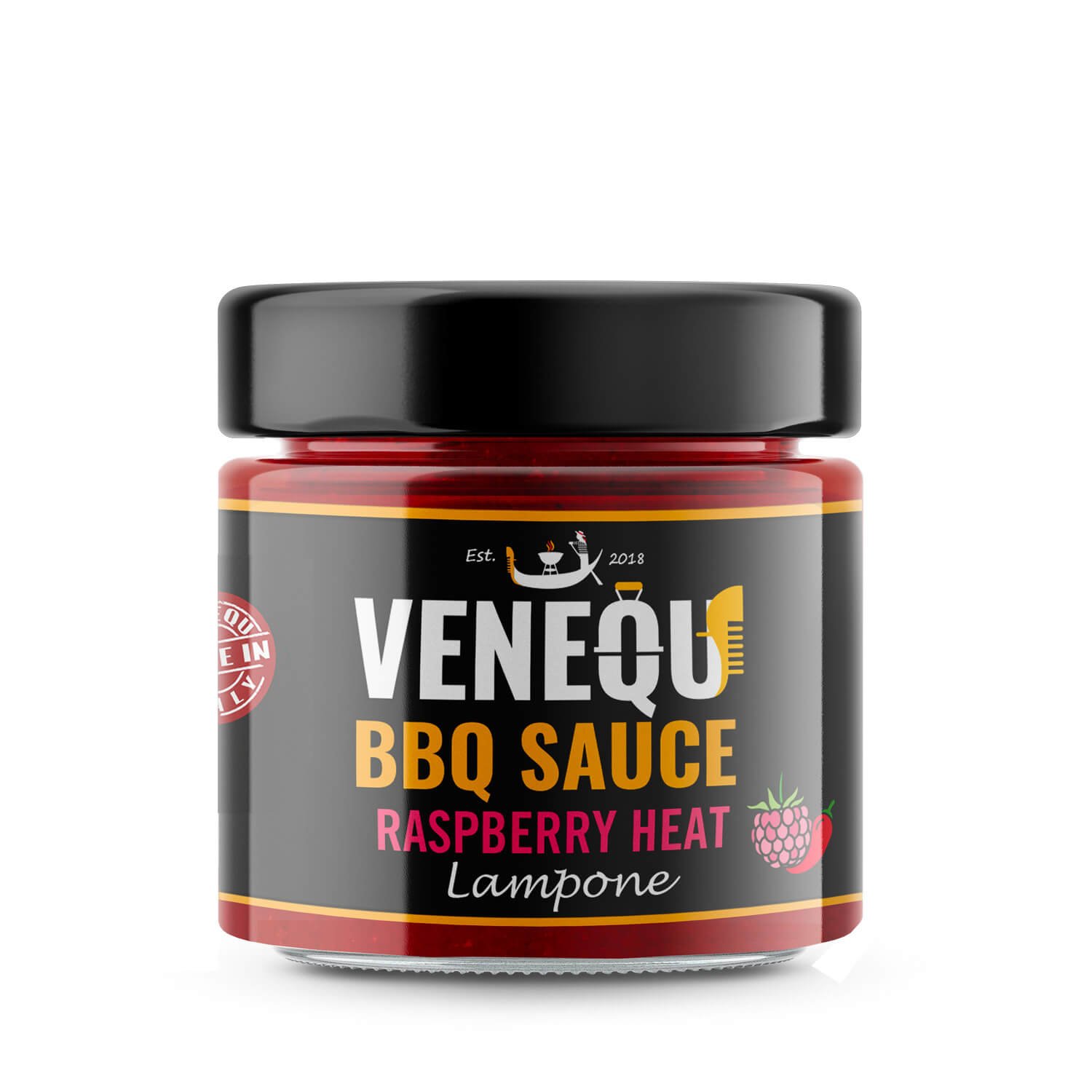 Salsa BBQ RASPBERRY HEAT - Salsa barbecue al Lampone