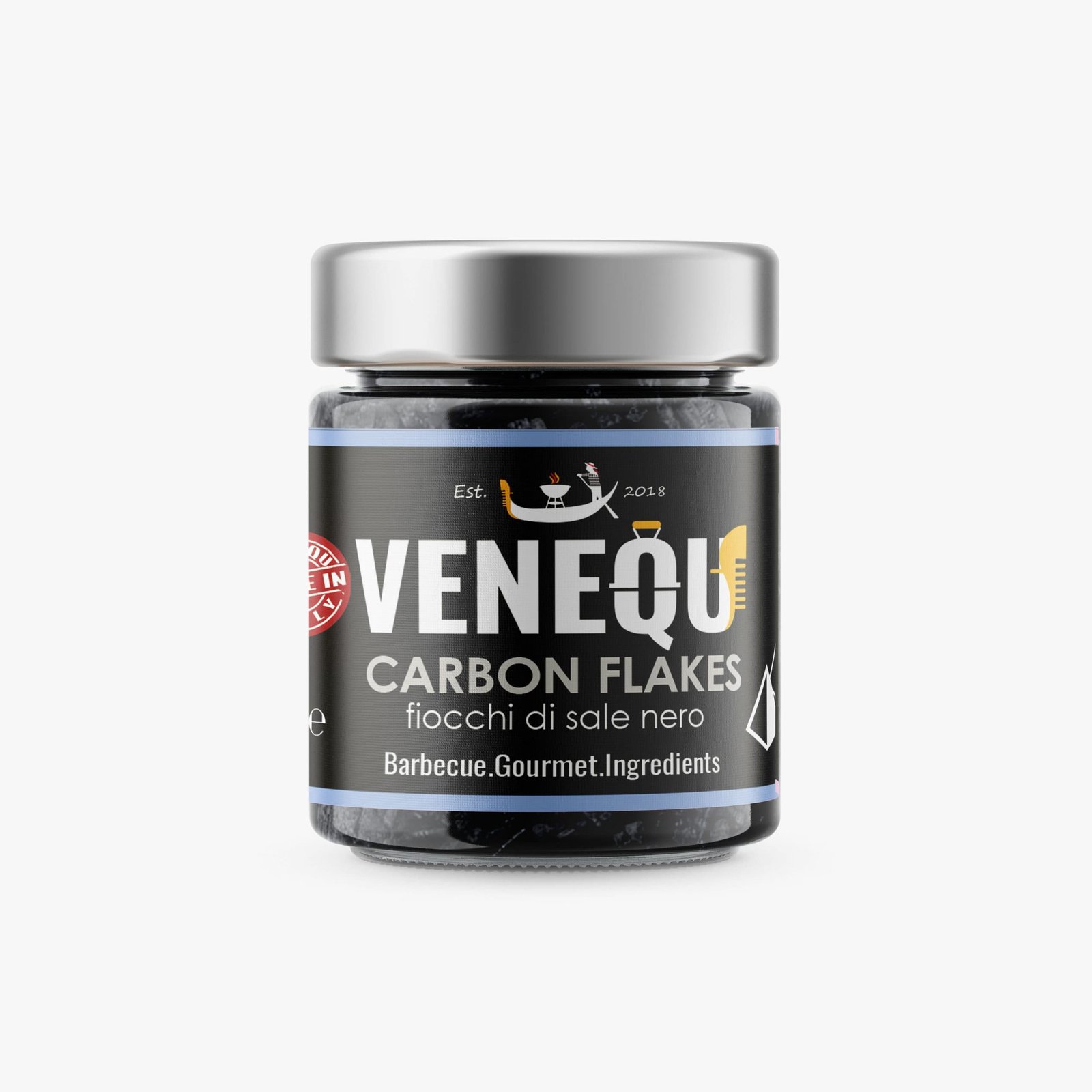 CARBON FLAKES Sea Salt - Fiocchi neri di Sale di Cipro | Sale gourmet per barbecue
