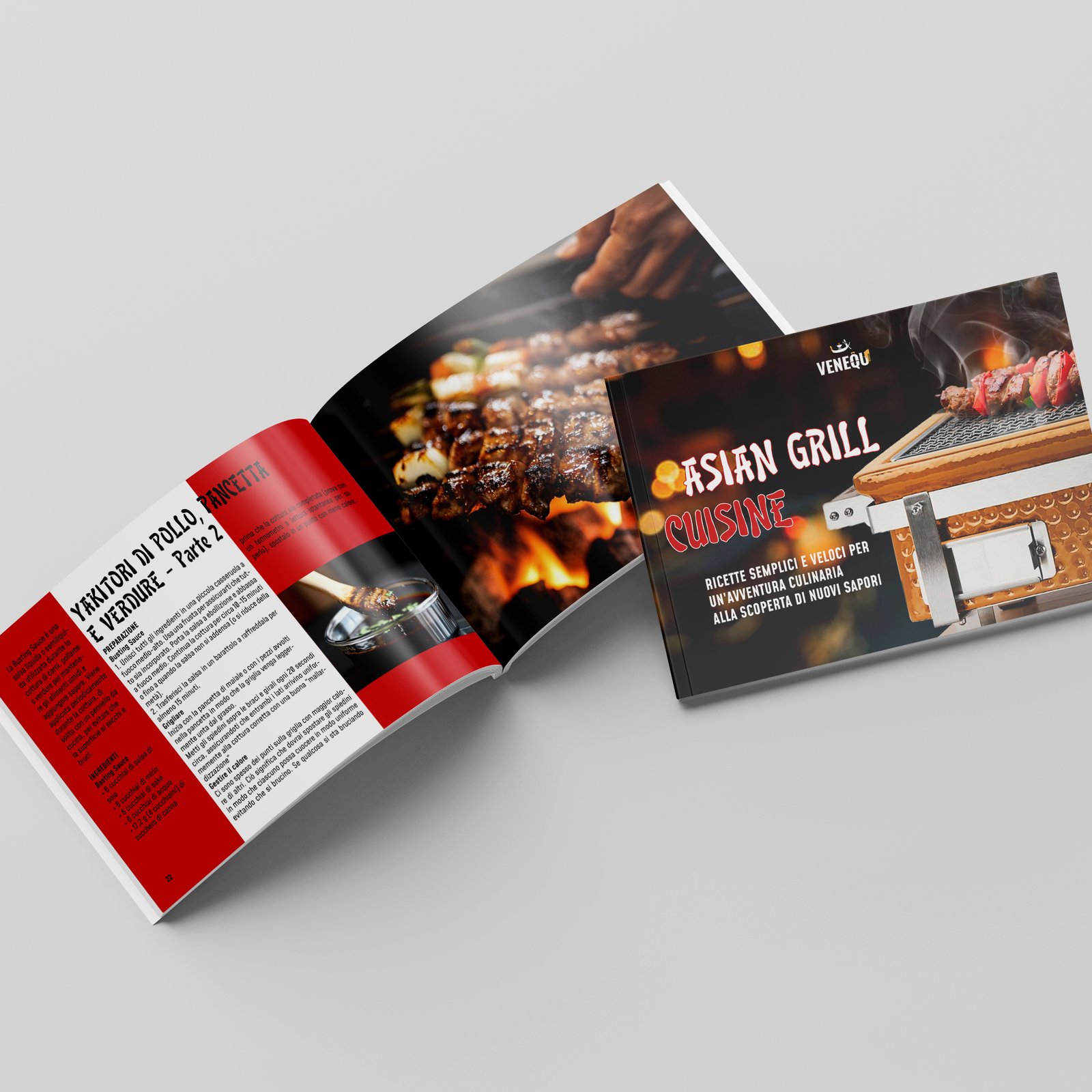 HIBACHI BARBECUE da Tavolo per Yakitori + Ricettario Asian Grill Cuisine - immagine 8