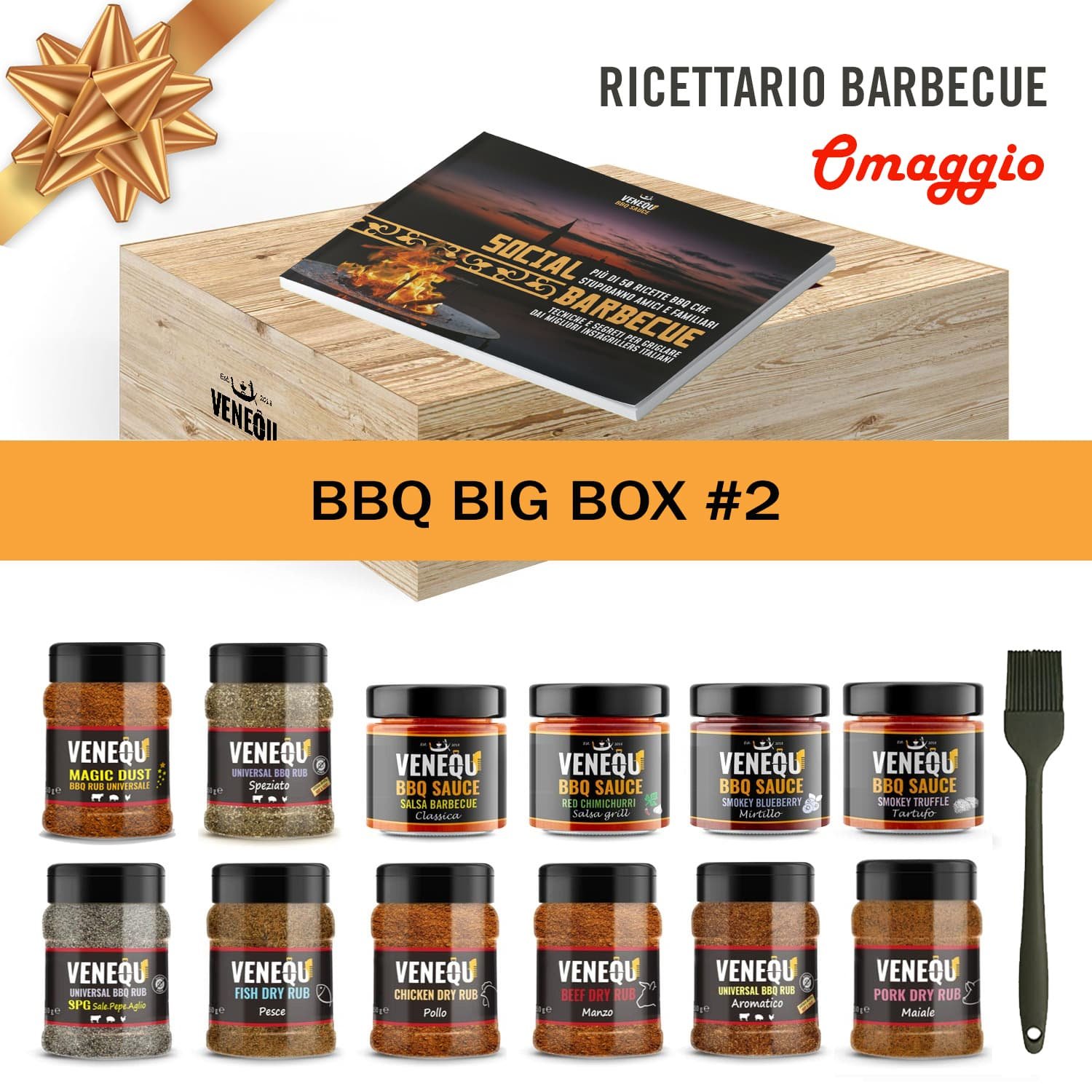 BBQ BIG BOX #2 | Barbecue Sauces & Rub Collection | Confezione regalo