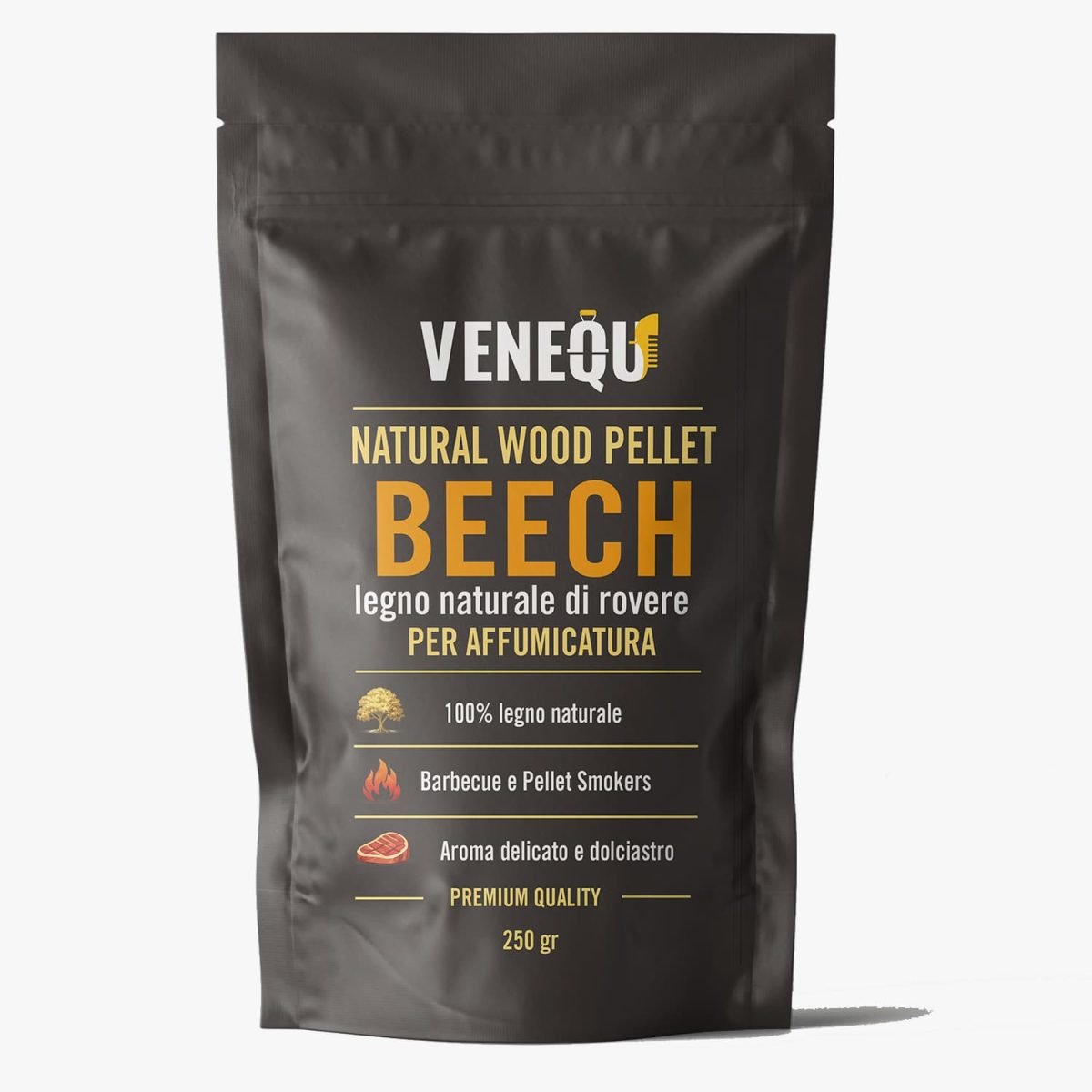 VENEQU BEECH PELLET PER AFFUMICATURA 250g - Faggio